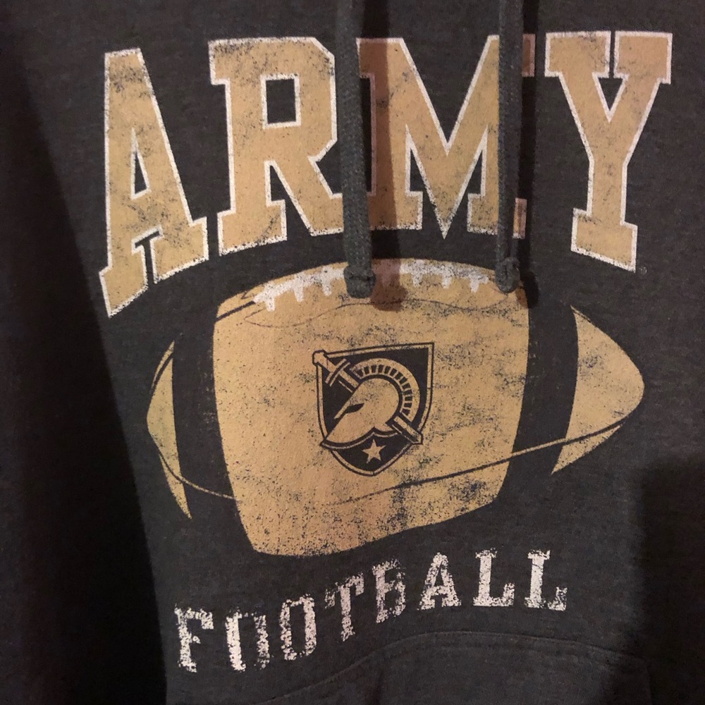 Army Black Knights Football Gray Hoodie Mens XL - Picture 3 of 16